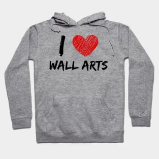 I Love Wall Arts Hoodie